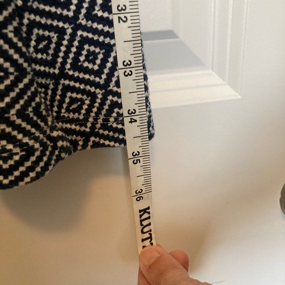 Anthropologie Geometric Dress in Navy and White - Picture 5 of 6